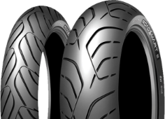 Grande plano da banda de rodagem Dunlop Sportmax RoadSmart III 120/70 R15 56 H Front TL