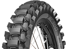 Grande plano da banda de rodagem Metzeler MC360 120/80-19 63 M Rear TT NHS R, Medium Soft