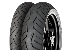 Grande plano da banda de rodagem Continental ContiRoadAttack 3 CR 100/90 R18 56 H Front TL M/C