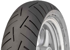 Grande plano da banda de rodagem Continental ContiScoot 100/90-14 57 P Rear TL RF