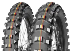 Grande plano da banda de rodagem Mitas Terra Force - MX SM 70/100-19 42 M Front TT NHS Red/Yellow Soft