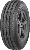 Grande plano da banda de rodagem Goodyear Duramax G2 195/80 R15 106/104 S C