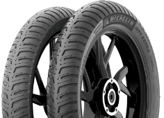 Grande plano da banda de rodagem Michelin City Extra 80/90-17 50 S Front/Rear TL M/C RF