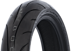 Grande plano da banda de rodagem Dunlop Sportmax Q-Lite 120/70-17 58 S Rear TL