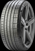 Grande plano da banda de rodagem Pirelli P Zero (PZ4) 245/45 R18 100 Y XL, ZR, S.C.