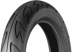 Grande plano da banda de rodagem Bridgestone H 01 90/90-12 44 J Front TL
