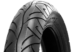 Grande plano da banda de rodagem Pirelli Sport Demon 110/90-18 61 V Front TL M/C