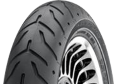 Grande plano da banda de rodagem Dunlop D408 130/60 B19 61 H Front TL H-D
