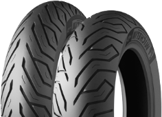 Grande plano da banda de rodagem Michelin CITY GRIP 100/90-12 64 P Front/Rear TL RF