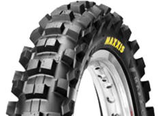 Grande plano da banda de rodagem Maxxis M7312 Maxxcross SI 90/100-14 49 M Rear TT NHS