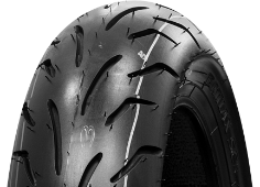 Grande plano da banda de rodagem Bridgestone SC1 100/90-14 57 P Rear TL RF