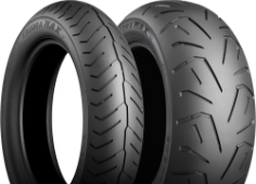 Grande plano da banda de rodagem Bridgestone Exedra Max 150/80 R16 71 V Front TL M/C